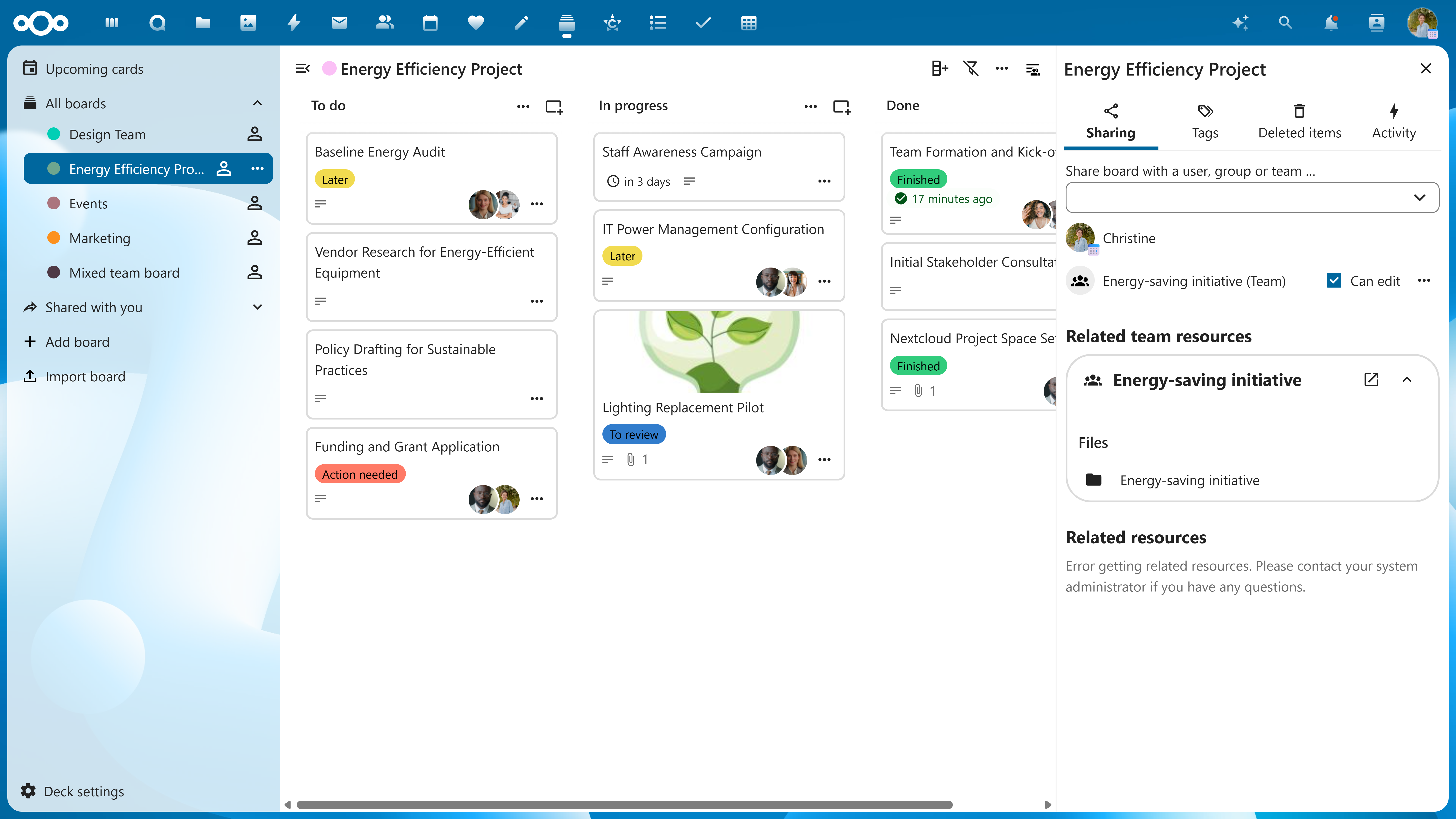 Nextcloud Deck — Kanban-Board für Projektmanagement und Teamarbeit
